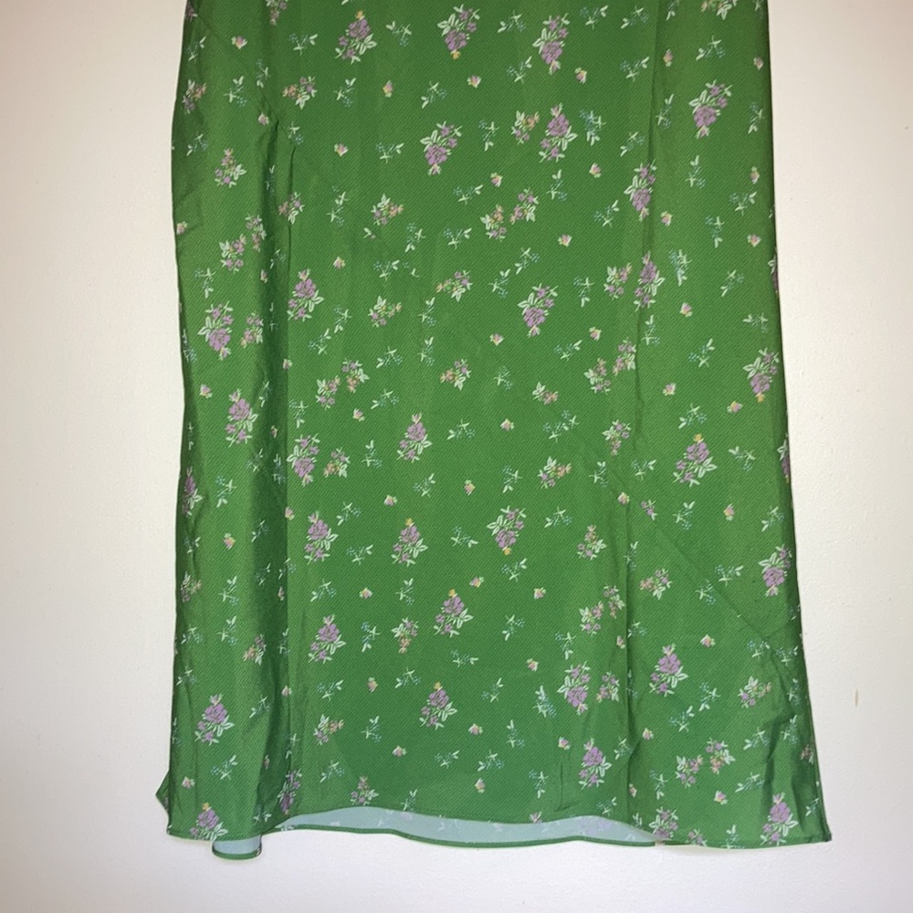 Bohme Ellianna Green Floral Maxi Dress Formal Wedding Guest Summer Vacation - Picture 10 of 13